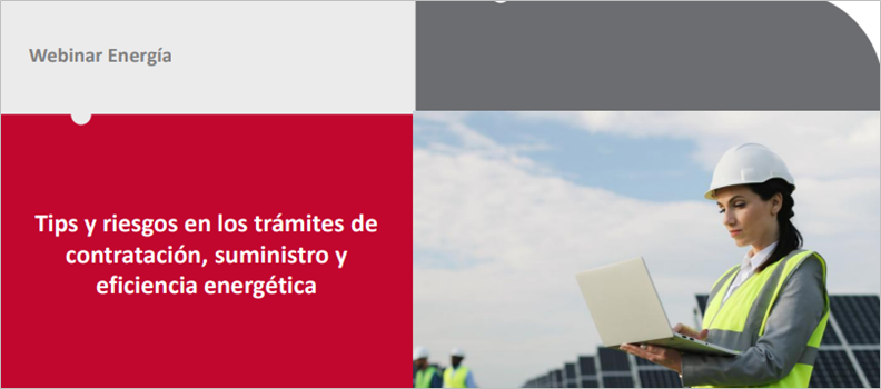  Tips y riesgos en los trámites de contratación, suministro y eficiencia energética
